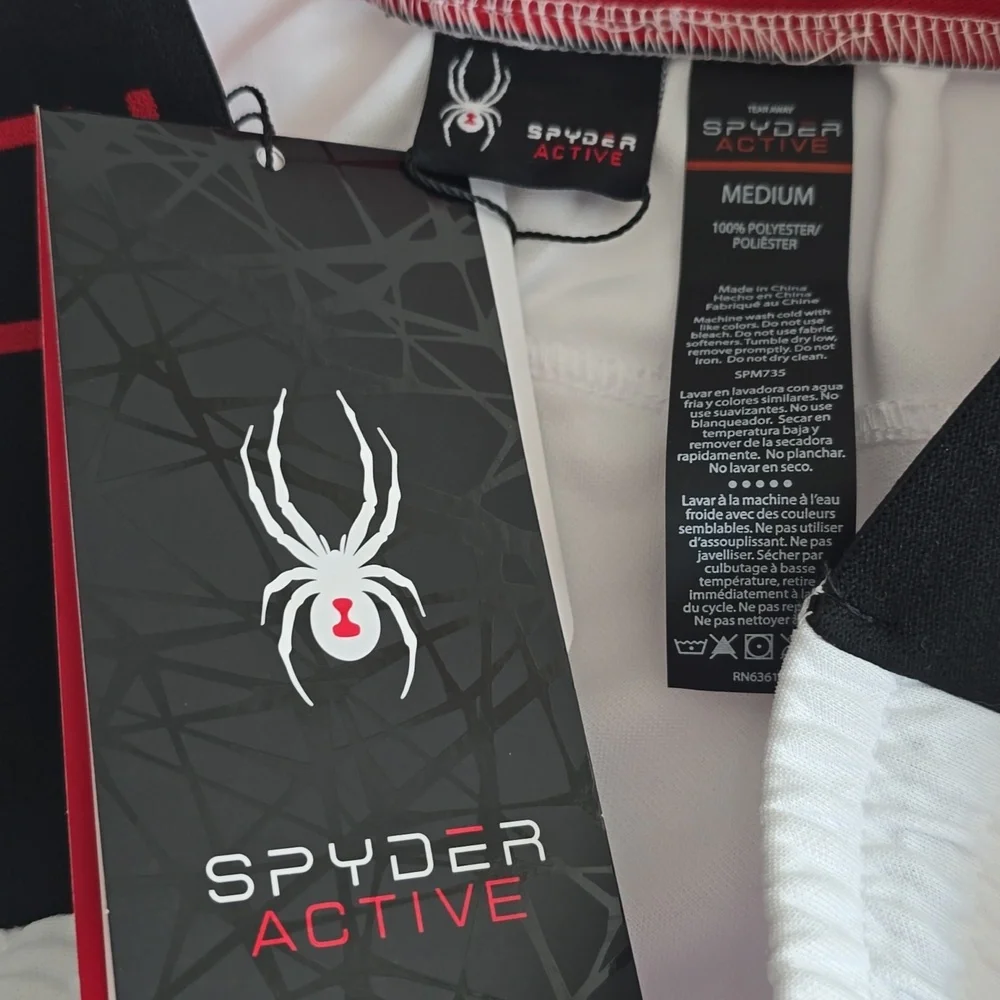 NWT Spyder Men's Active Joggers White Size Medium